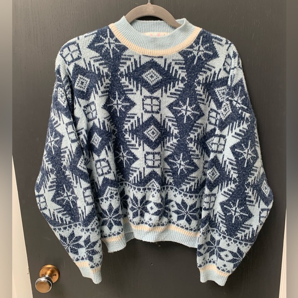 Vintage AJ Brandon Cropped Sweater Size L - Picture 1 of 4